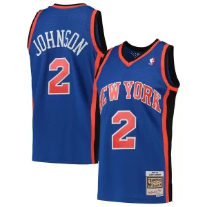 Pratico Accattivante Fascinante Larry Johnson New York Knicks 1998/99 Hardwood Classics Swingman Jersey Blue