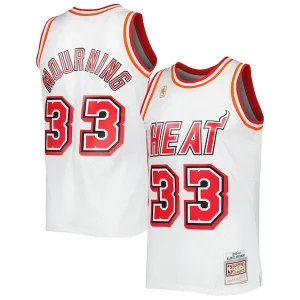 Ottimo Alonzo Mourning Miami Heat Hardwood Classics Swingman Jersey White
