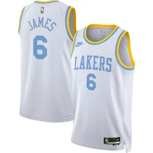 Prestigioso Attraente LeBron James Los Angeles Lakers Nike Swingman Jersey Classic Edition White