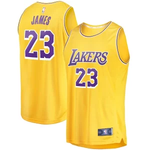 Resistente Cool Prestigioso LeBron James Los Angeles Lakers Youth Fast Break Player Jersey Icon Edition Gold