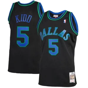 Fantastico Ottimo Jason Kidd Dallas Mavericks 1994/95 Hardwood Classics Reload 2.0 Swingman Jersey Black
