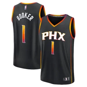 Prestigioso Devin Booker Phoenix Suns Fast Break Replica Player Jersey Statement Edition Black