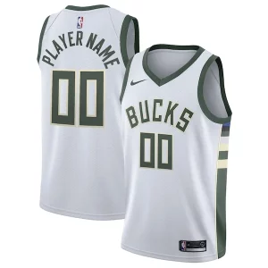 Bellissimo Meraviglioso Milwaukee Bucks Nike 2020/21 Swingman Custom Jersey Association Edition White