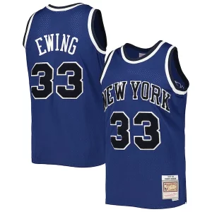 Bellissimo Delizioso Prestigioso Patrick Ewing New York Knicks 1997/98 Hardwood Classics Off Court Swingman Jersey Blue