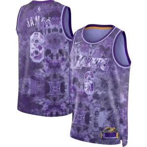 Cool LeBron James Los Angeles Lakers Nike Unisex Select Series Swingman Jersey Purple