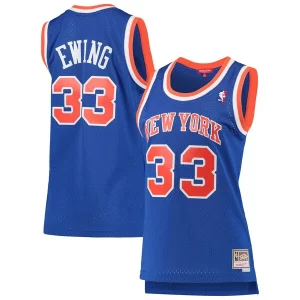 Attraente Patrick Ewing New York Knicks Women's 1991/92 Hardwood Classics Swingman Jersey Blue