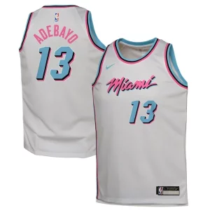 Magnifico Elegante Bam Adebayo Miami Heat Nike Youth 2024/25 Swingman Player Jersey City Edition White