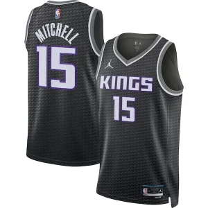 Elegante Davion Mitchell Sacramento Kings Jordan Brand Unisex Swingman Jersey Statement Edition Black