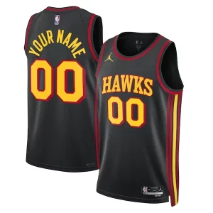 Robusto Atlanta Hawks Jordan Brand Unisex 2022/23 Swingman Custom Jersey Statement Edition Black