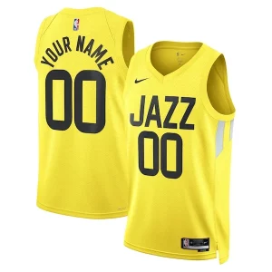 Lussuoso Delizioso Splendido Utah Jazz Nike Unisex Swingman Custom Jersey Gold Icon Edition