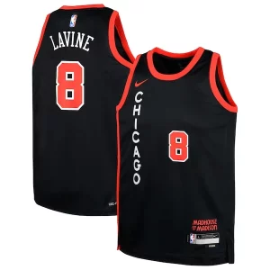 Bellissimo Zach LaVine Chicago Bulls Nike Youth Swingman Replica Jersey City Edition Black