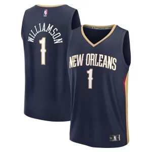 Carino Resistente Zion Williamson New Orleans Pelicans Youth Fast Break Replica Player Jersey Icon Edition Navy
