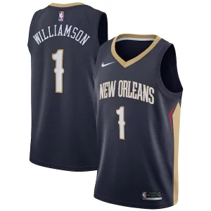 Prestigioso Zion Williamson New Orleans Pelicans Nike 2019 NBA Draft First Round Pick Swingman Jersey Navy Icon Edition/White