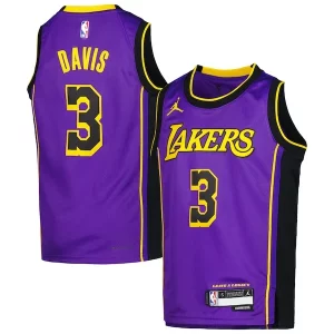Stupendo Accattivante Anthony Davis Los Angeles Lakers Jordan Brand Youth Swingman Jersey Statement Edition Purple