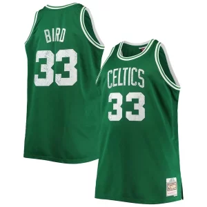 Moderno Incantevole Larry Bird Boston Celtics Big & Tall 1985/86 NBA 75th Anniversary Diamond Swingman Jersey Kelly Green