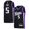 Accattivante De'Aaron Fox Sacramento Kings Nike Youth Swingman Jersey Icon Edition Purple