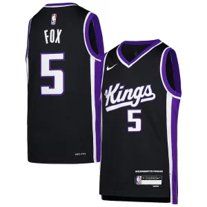 Accattivante De'Aaron Fox Sacramento Kings Nike Youth Swingman Jersey Icon Edition Purple