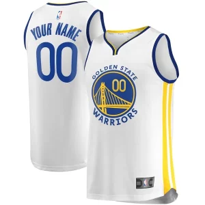 Ottimo Sofisticato Prestigioso Golden State Warriors Fast Break Custom Replica Jersey White Association Edition/Royal