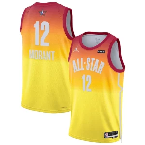 Prestigioso Stupendo Ja Morant Jordan Brand 2023 NBA All Star Game Swingman Jersey Orange
