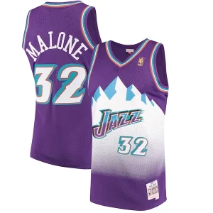 Trendy Fascinante Karl Malone Utah Jazz 1996/97 Hardwood Classics Swingman Jersey Purple