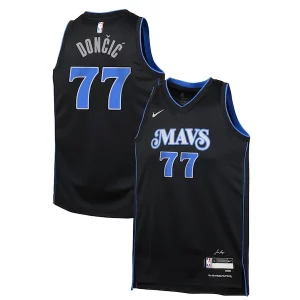 Meraviglioso Bellissimo Luka Dončić Dallas Mavericks Nike Youth Swingman Replica Jersey City Edition Black