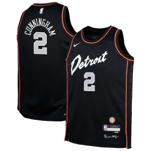 Magnifico Moderno Cade Cunningham Detroit Pistons Nike Youth Swingman Replica Jersey City Edition Black