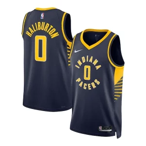 Moderno Fantastico Tyrese Haliburton Indiana Pacers Nike Unisex Swingman Jersey Icon Edition Navy