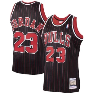 Fantastico Magnifico Michael Jordan Chicago Bulls 1995/96 Hardwood Classics Authentic Jersey Black/Scarlet/White