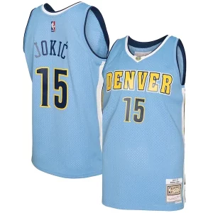 Accattivante Gorgeous Nikola Jokic Denver Nuggets 2016/17 Swingman Jersey Light Blue