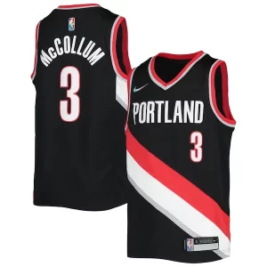 Raffinato Sofisticato Elegante C.J. McCollum Portland Trail Blazers Nike Youth 2021/22 Diamond Swingman Jersey Icon Edition Black