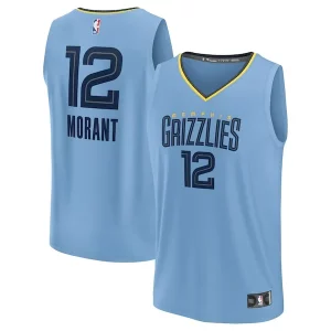 Elegante Ja Morant Memphis Grizzlies Youth Fast Break Replica Player Jersey Statement Edition Light Blue