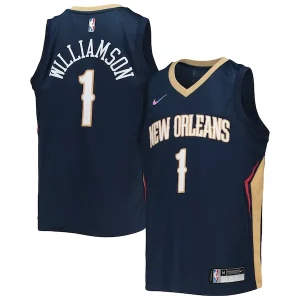 Moderno Bellissimo Accattivante Zion Williamson New Orleans Pelicans Nike Youth 2021/22 Diamond Swingman Jersey Icon Edition Navy