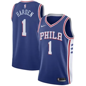 Delizioso Elegante Splendido James Harden Philadelphia 76ers Nike Swingman Jersey Icon Edition Royal