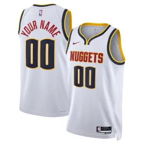 Attraente Robusto Raffinato Denver Nuggets Nike Unisex Swingman Custom Jersey White Association Edition