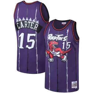 Meraviglioso Vince Carter Toronto Raptors 1998/99 Big & Tall Hardwood Classics Swingman Jersey Purple/White
