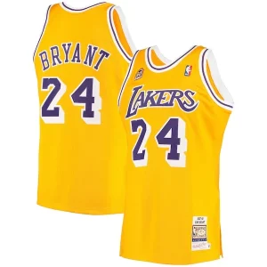 Robusto Raffinato Classico Men's Los Angeles Lakers Kobe Bryant Gold 2007 Hardwood Classics Authentic Jersey