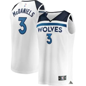 Sofisticato Eccezionale Jaden McDaniels Minnesota Timberwolves Youth Fast Break Replica Player Jersey Association Edition White