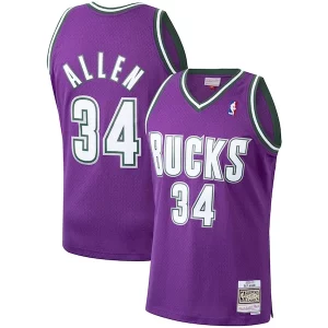 Bellissimo Ray Allen Milwaukee Bucks 2000/01 Hardwood Classics Swingman Jersey Purple