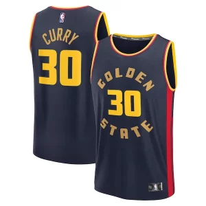 Cool Stephen Curry Golden State Warriors 2024/25 Fast Break Player Jersey City Edition Navy