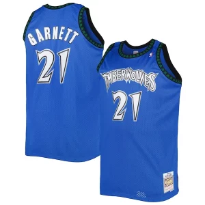 Eccezionale Kevin Garnett Minnesota Timberwolves Big & Tall Hardwood Classics 2003/04 Swingman Jersey Blue