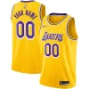 Sofisticato Trendy Los Angeles Lakers Nike Custom Swingman Jersey Gold Icon Edition