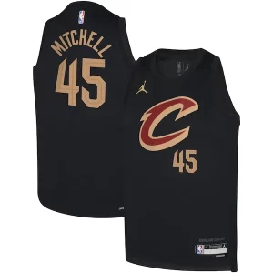 Resistente Donovan Mitchell Cleveland Cavaliers Jordan Brand Youth Swingman Jersey Statement Black