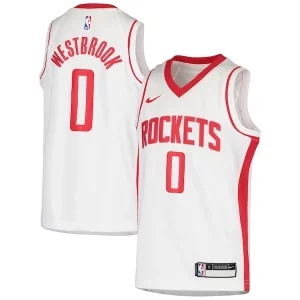 Trendy Sofisticato Stupendo Russell Westbrook Houston Rockets Nike Youth Swingman Jersey Association Edition White