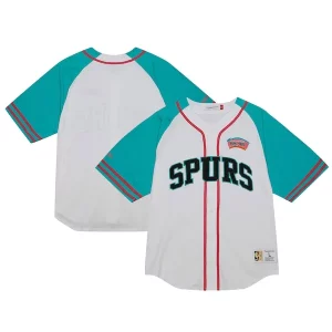 Raffinato Magnifico Splendido San Antonio Spurs Practice Day Baseball Jersey White