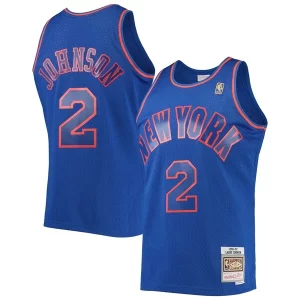 Sofisticato Robusto Larry Johnson New York Knicks 1996/97 Hardwood Classics Swingman Jersey Blue