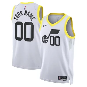 Splendido Accattivante Utah Jazz Nike Unisex Swingman Custom Jersey White Association Edition