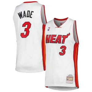 Accattivante Dwyane Wade Miami Heat 2001/02 Hardwood Classics Swingman Jersey White