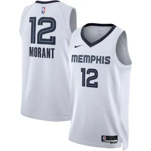 Raffinato Carino Ja Morant Memphis Grizzlies Nike Unisex Swingman Jersey Association Edition White/Navy