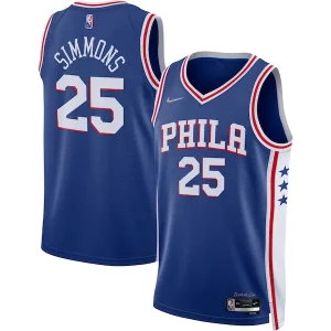 Moderno Ben Simmons Philadelphia 76ers Nike 2021/22 Diamond Swingman Jersey Icon Edition Royal