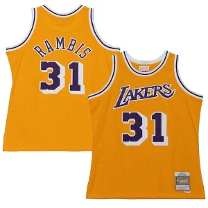 Carino Kurt Rambis Los Angeles Lakers 1984/85 Swingman Jersey Gold